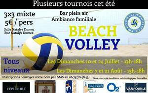4 tournois de beach-volley cet été